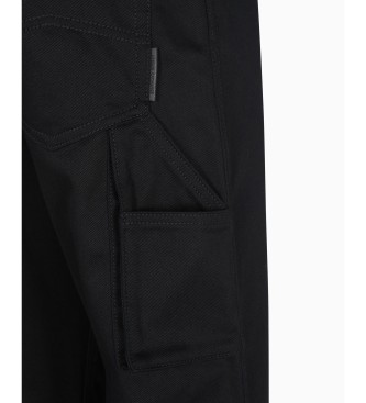 AIX Armani Exchange Hlače s 5 žepi črne barve