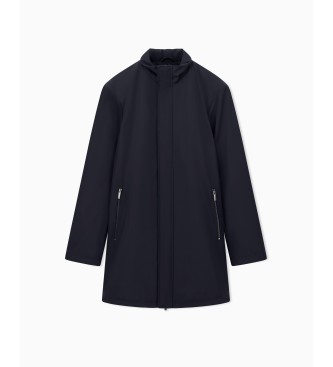 AIX Armani Exchange Navy Trench Coat