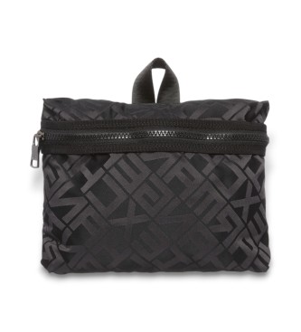 AIX Armani Exchange Natisnjen nahrbtnik črna