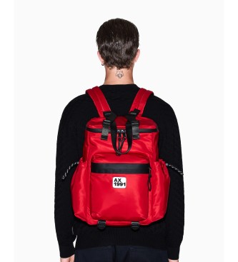 AIX Armani Exchange Start nahrbtnik rdeča