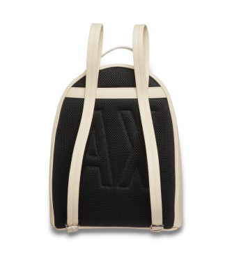 Armani Exchange Mochila con lneas suaves beige