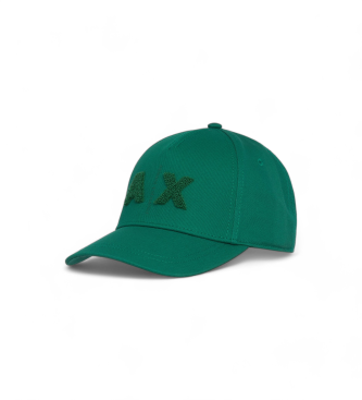 Armani Exchange Zielona czapka Lisa