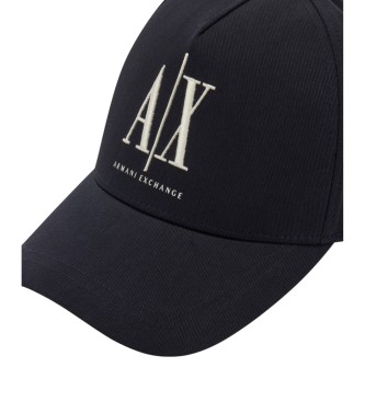 Armani Exchange Tampa de base azul-marinho