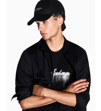A|X Armani Exchange Cap with visor with black New York logo