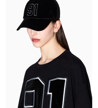 A|X Armani Exchange Chapeau de baseball noir