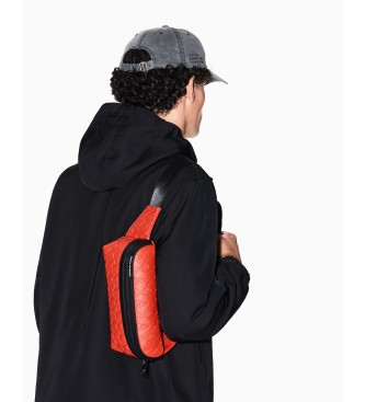 AIX Armani Exchange Saco de compras Logo vermelho
