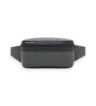 A|X Armani Exchange multilogo fanny pack grey