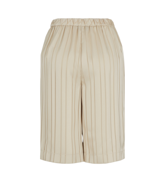 Armani Exchange Bermudashorts med hg midja och beige resr i midjan