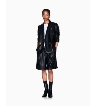 Armani Exchange Plissierte Bermudashorts schwarz