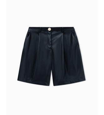 Armani Exchange Plissierte Bermudashorts schwarz