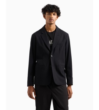 Armani Exchange Črna enojna jakna