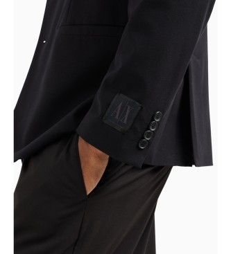 Armani Exchange Črna enojna jakna