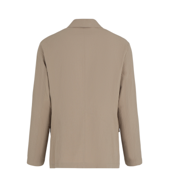 Armani Exchange Blazer beige dal taglio dritto