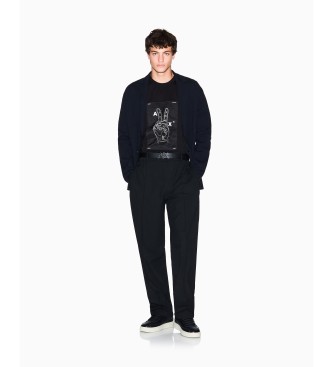 Armani Exchange Navy Form blazer