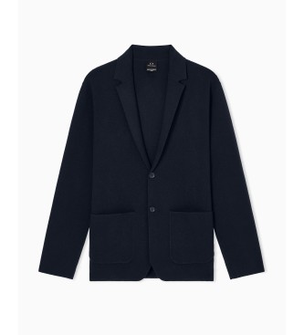 Armani Exchange Navy Form blazer