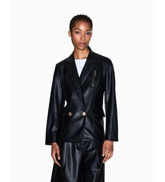 A|X Armani Exchange Americana de Abotonadura Doble negro