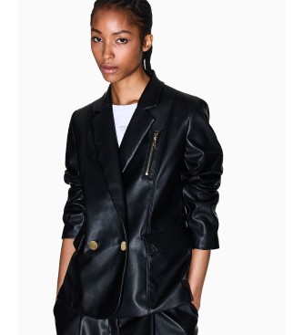 A|X Armani Exchange Americana de Abotonadura Doble negro