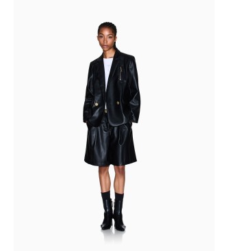 A|X Armani Exchange Americana de Abotonadura Doble negro