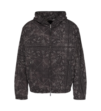 Armani Exchange Chaqueta cortavientos negro