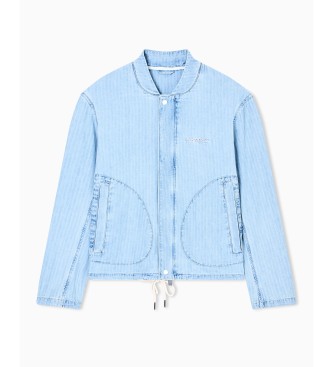 A|X Armani Exchange Casaco de ganga de algod�o stretch azul