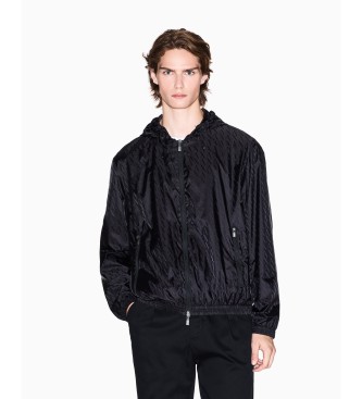 A|X Armani Exchange Casaco com log�tipo integral preto