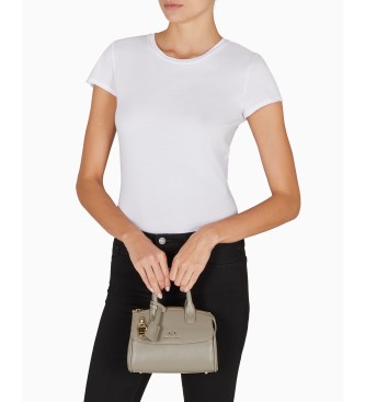 A|X Armani Exchange Bolsa Forma castanha-acinzentada