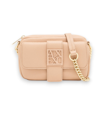 A|X Armani Exchange Mini sac � bandouli�re avec logo beige