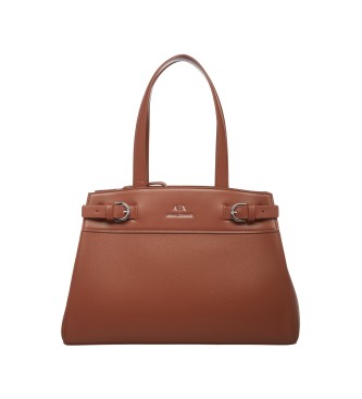 Armani Exchange Brown Coated Bag