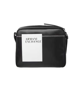 Armani Exchange Borsa a tracolla nera bicolore