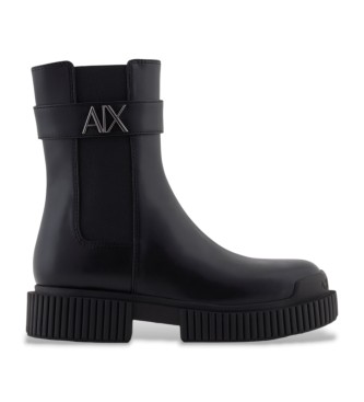 A|X Armani Exchange Buty za kostkę w stylu czarnym