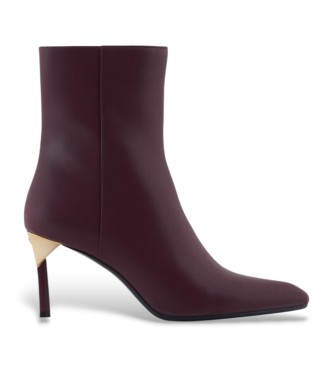 Armani Exchange Škornji Elegantna burgundska