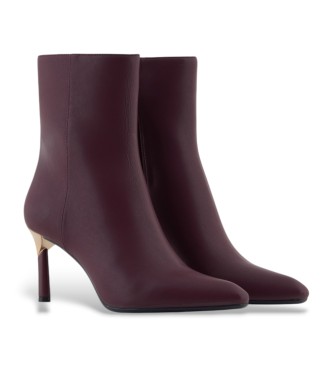 Armani Exchange Škornji Elegantna burgundska