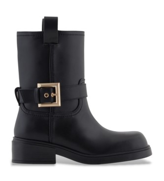 A|X Armani Exchange Botas de tornozelo lisas pretas