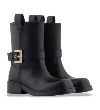 A|X Armani Exchange Botas de tornozelo lisas pretas