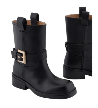 A|X Armani Exchange Botas de tornozelo lisas pretas
