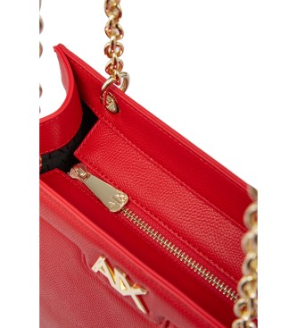 Armani Exchange Bolso Tote rojo