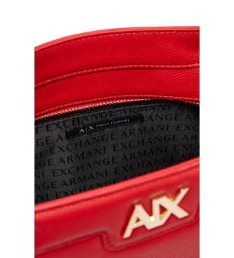 Armani Exchange Bolso Tote rojo