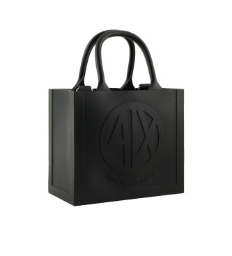 Armani Exchange Milky Bag with embossed logo black