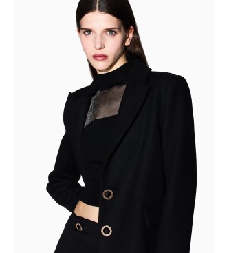 Armani Exchange Cappotto Caban nero