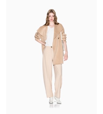 Armani Exchange Beige Caban coat