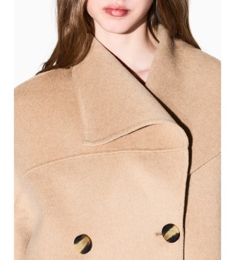 Armani Exchange Beige Caban coat