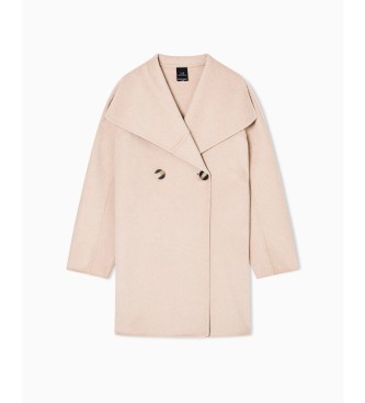Armani Exchange Beige Caban coat