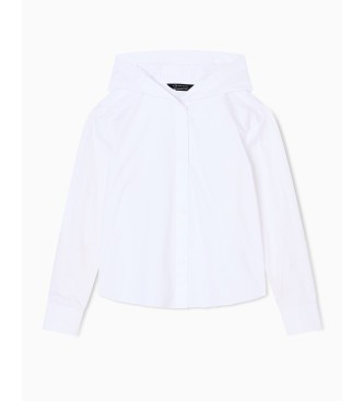 AIX Armani Exchange Camisa con Capucha blanco