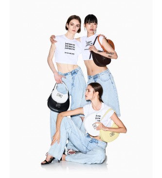 A|X Armani Exchange Przycięty T-shirt biały