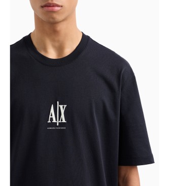 AIX Armani Exchange Majica z logotipom mornarska modrina