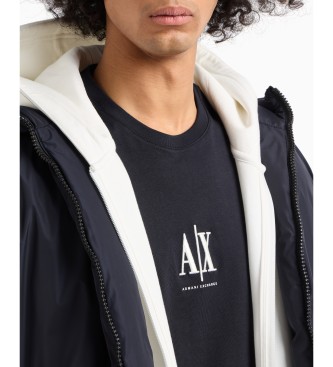 Armani Exchange T-shirt a maniche lunghe blu navy