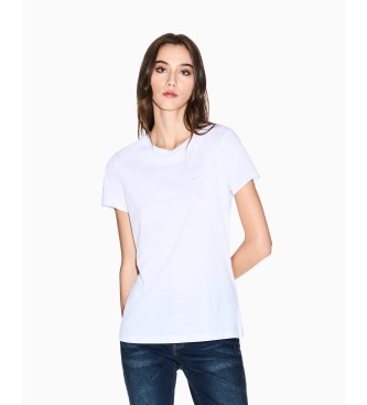A|X Armani Exchange Regular fit T-shirt met witte icoon patch
