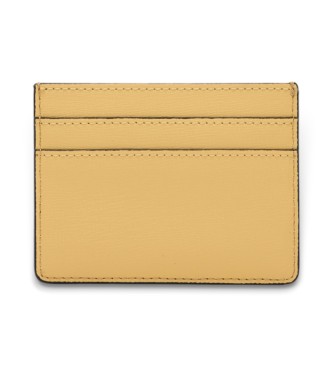 Armani Exchange Mustard logo card holder