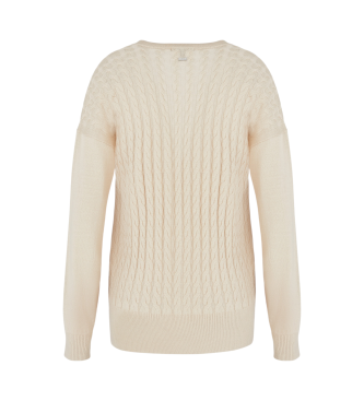 Armani Exchange Cardigan beige di lunghezza standard e vestibilit regolare