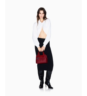Armani Exchange Botes do casaco de malha branco